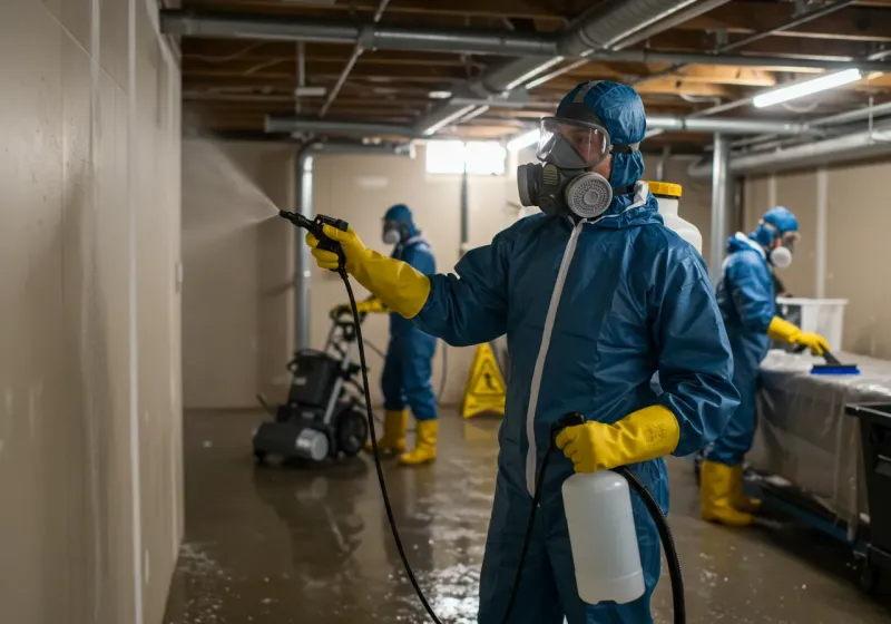 Basement Sanitization and Antimicrobial Treatment process in Steamboat Springs, CO
